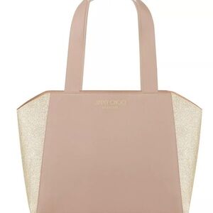 Jimmy Choo Parfums Blush Glitter Weekender Tote Shoulder Bag